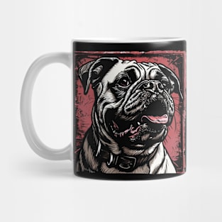 Retro Art Bullmastiff Dog Lover Mug